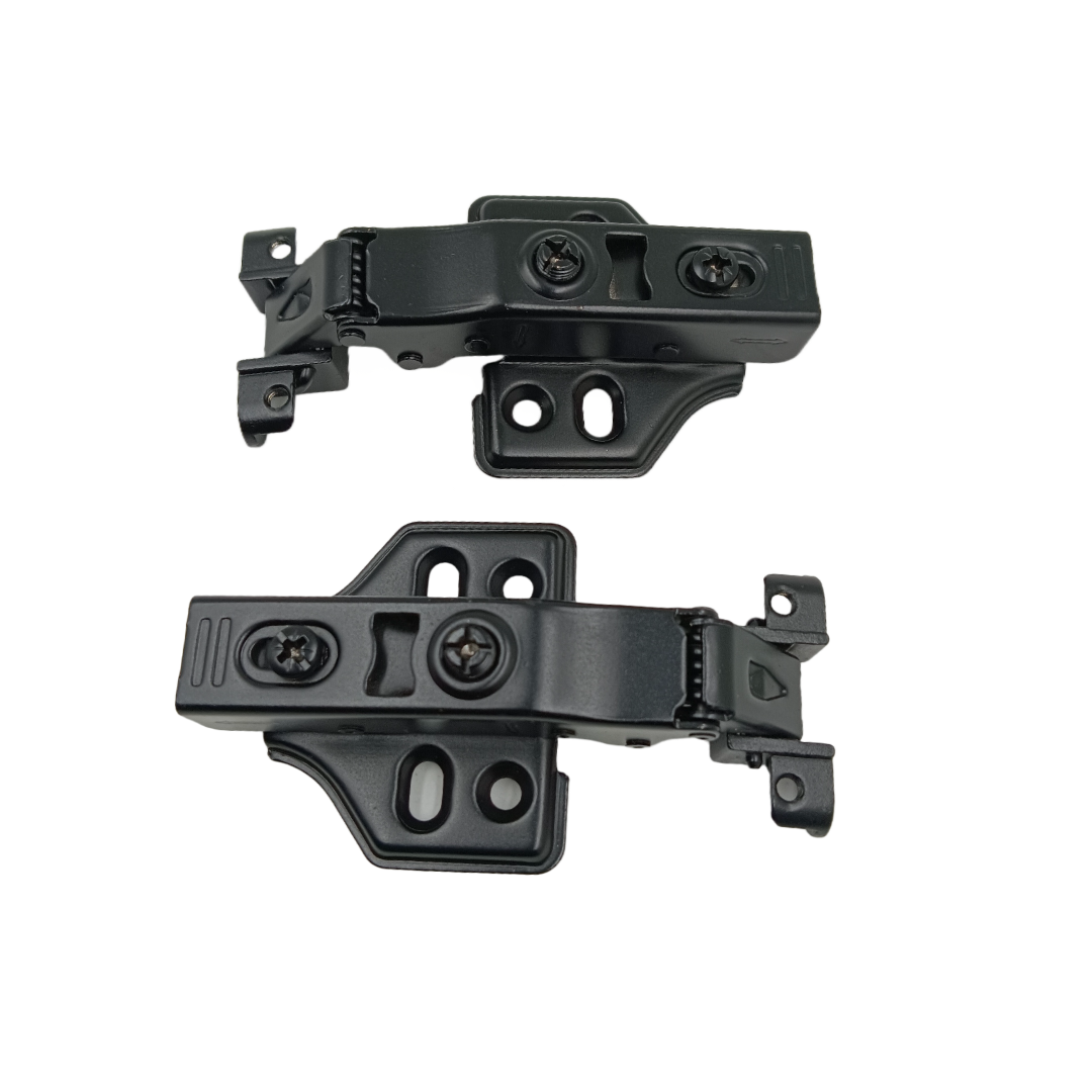 Aluminium profile Auto hinges m.s soft close black 4hole 0,8,16 crank (1424)