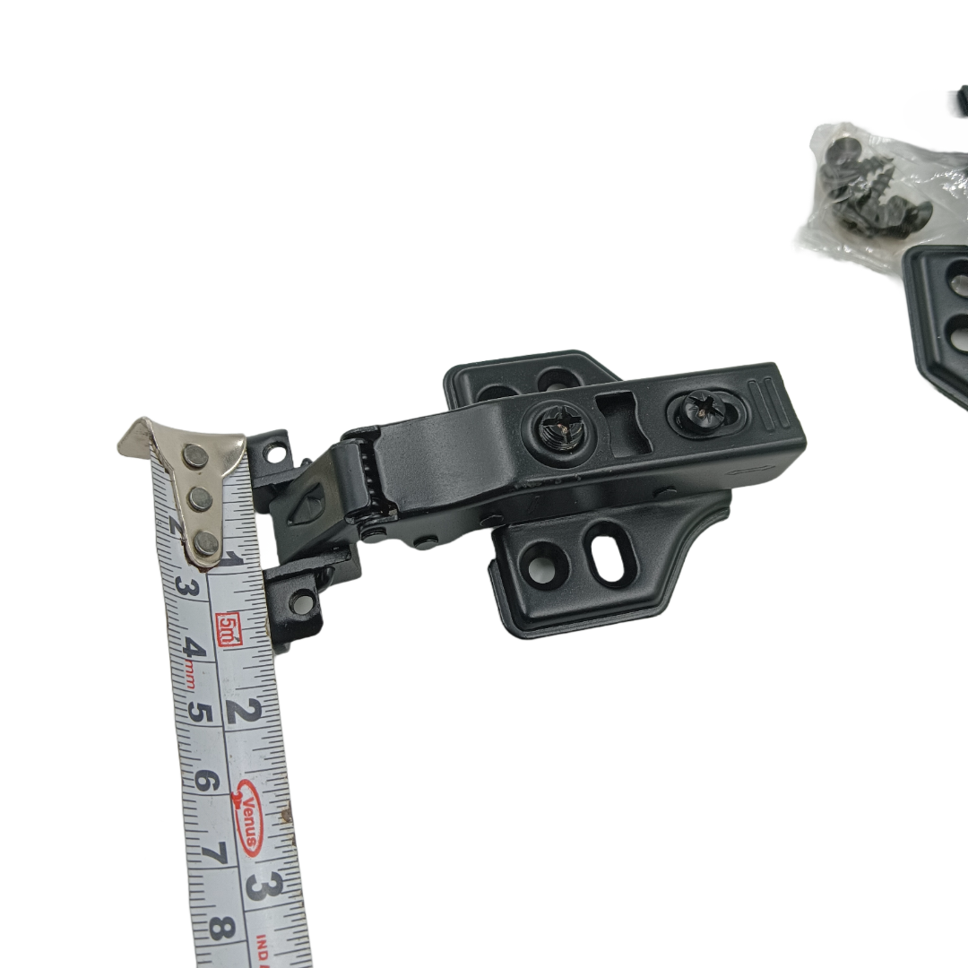 Aluminium profile Auto hinges m.s soft close black 4hole 0,8,16 crank (1424)