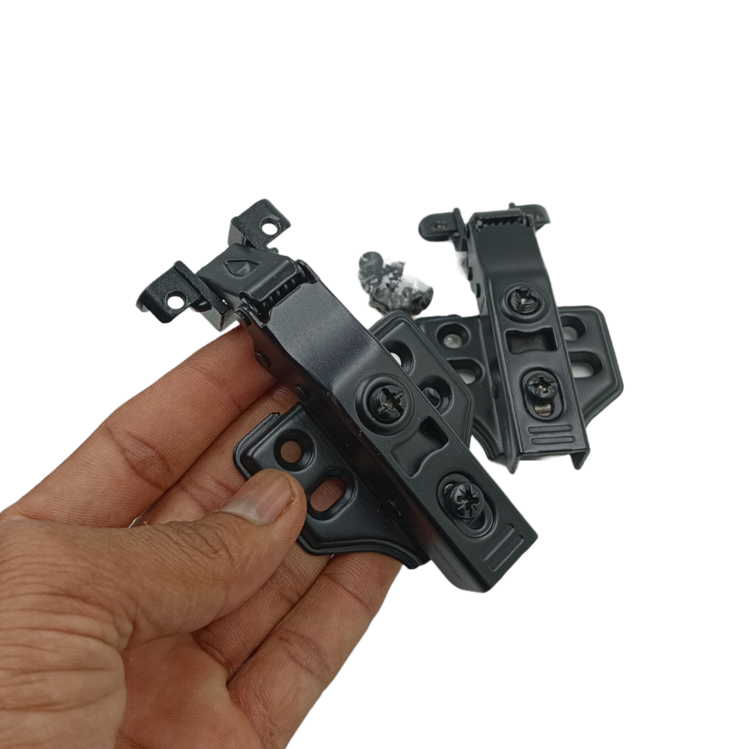 Aluminium profile Auto hinges m.s soft close black 4hole 0,8,16 crank (1424)