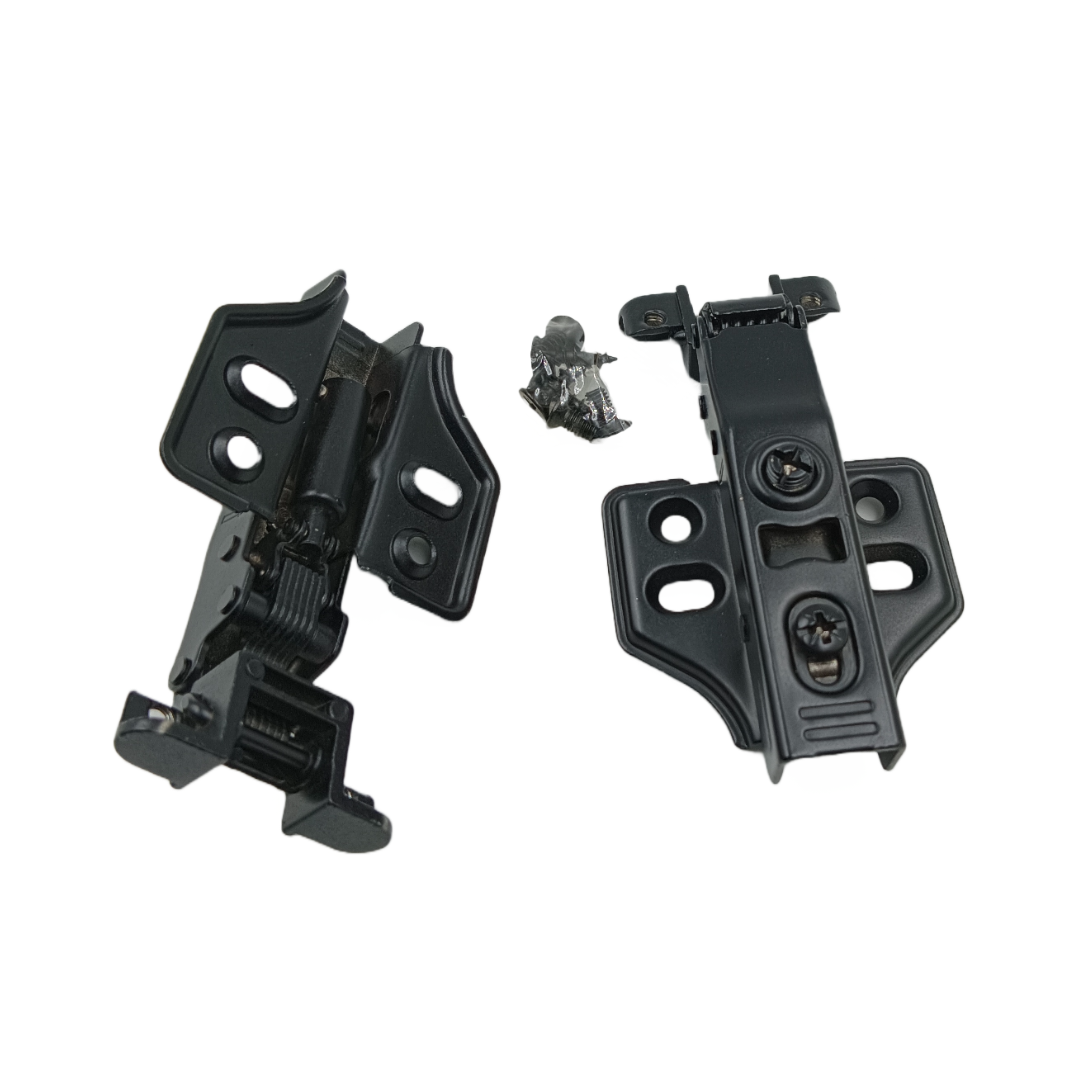 Aluminium profile Auto hinges m.s soft close black 4hole 0,8,16 crank (1424)