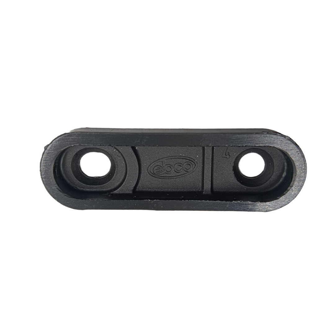 Ebco Bottom bush for furniture black pvc BP616 base plinth 53mm*16mm*6mm (2248)