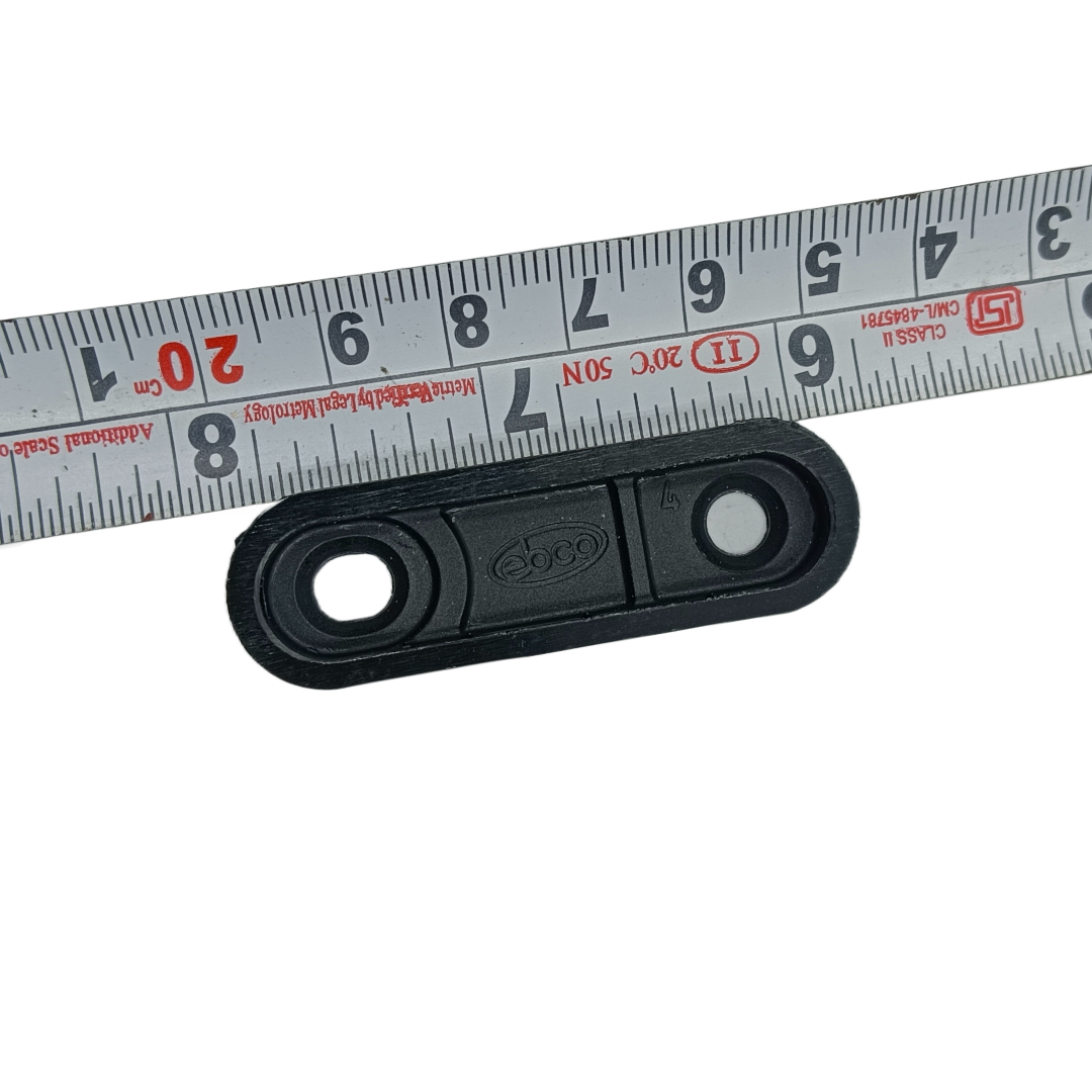 Ebco Bottom bush for furniture black pvc BP616 base plinth 53mm*16mm*6mm (2248)