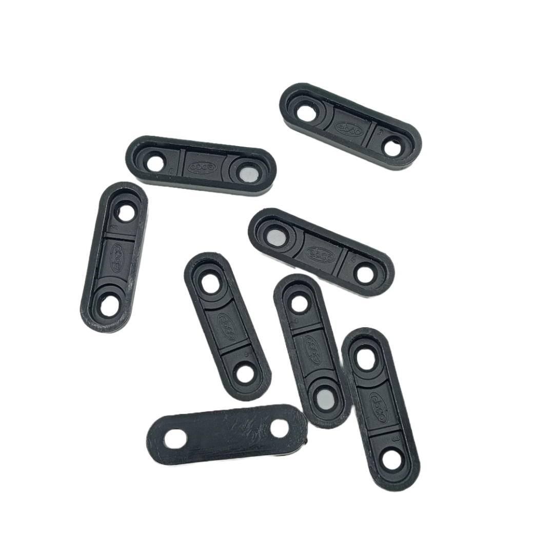 Ebco Bottom bush for furniture black pvc BP616 base plinth 53mm*16mm*6mm (2248)