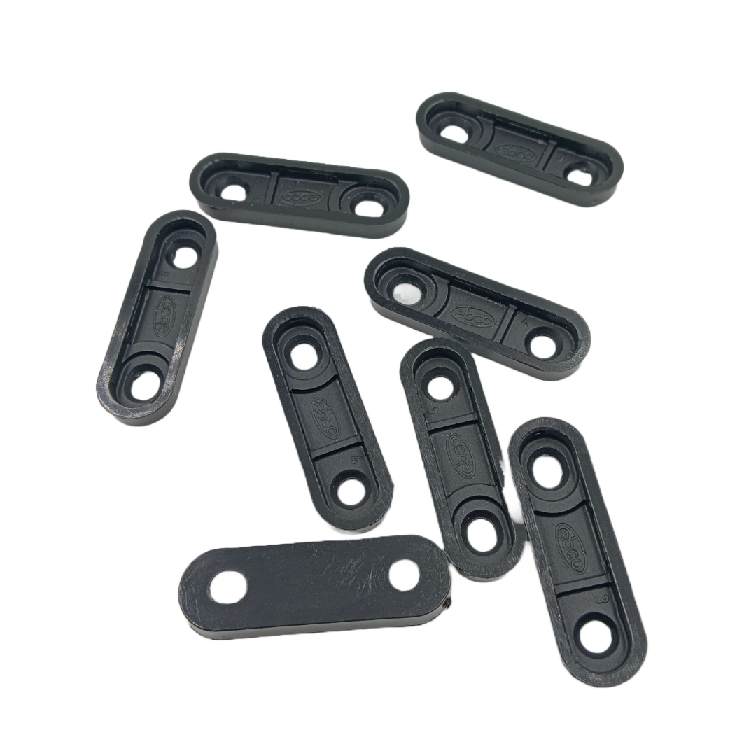 Ebco Bottom bush for furniture black pvc BP616 base plinth 53mm*16mm*6mm (2248)