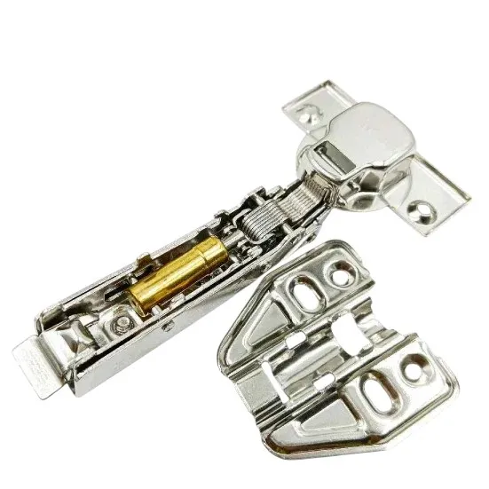 Cabinet Auto Hinge Benzo Stainless Steel Soft Close Heavy-Duty - 240gm Weight, 0/8/16 Crank Options (All parts s.s) (5-Year Warranty)(1011)
