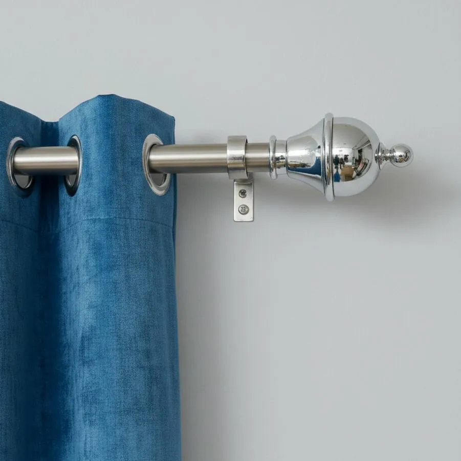 Steel Curtain Bracket End Ball  D-1007 (Pack of 2pc Bracket Only)  (1076)