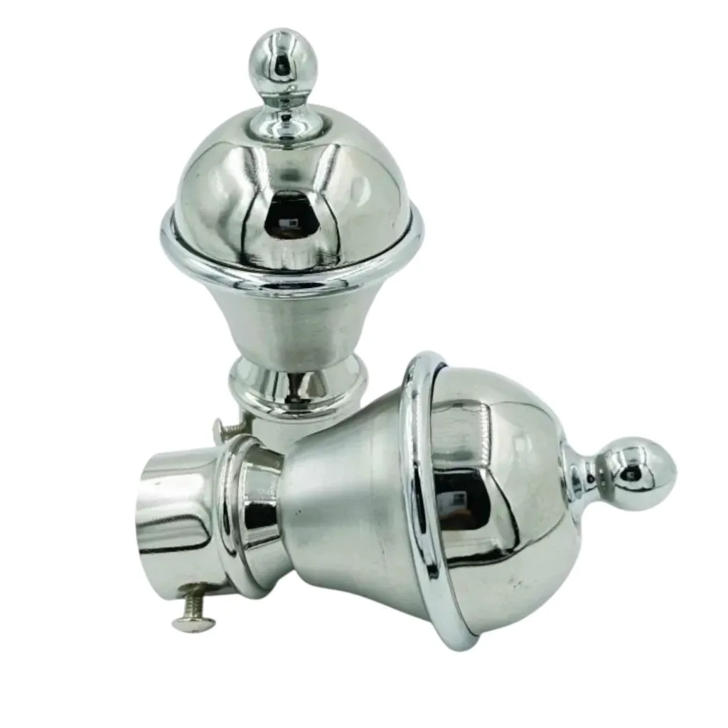 Steel Curtain Bracket End Ball  D-1007 (Pack of 2pc Bracket Only)  (1076)