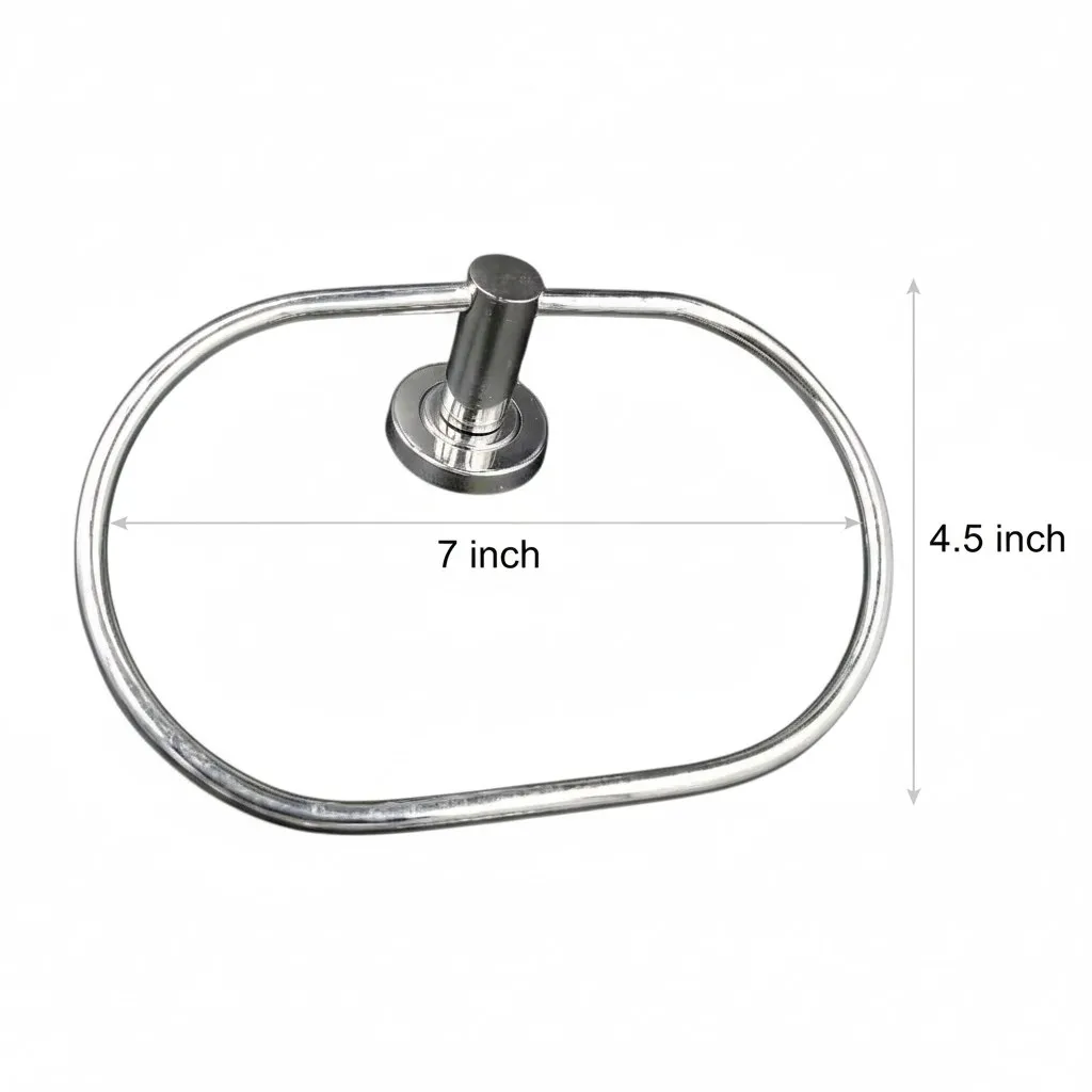 Towel Ring Oval Shape Stainless steel 6mm Solid Rod Heavy Towel Hanger (3046)