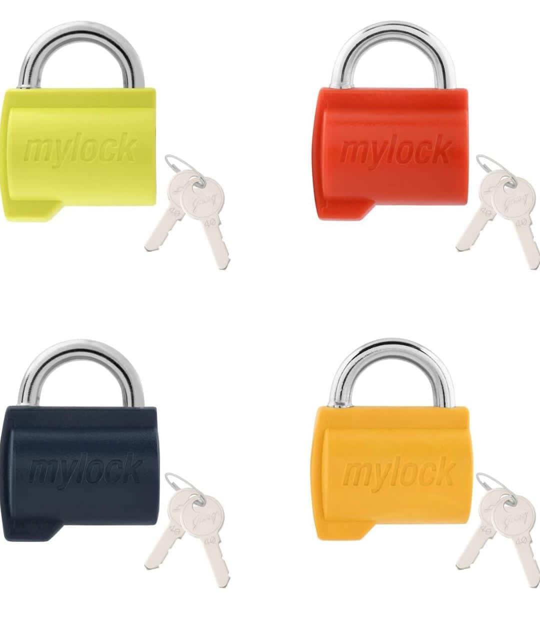 Godrej luggage lock 6666 mylock candy bag lock small 2 keys 1 year warrenty (1554)