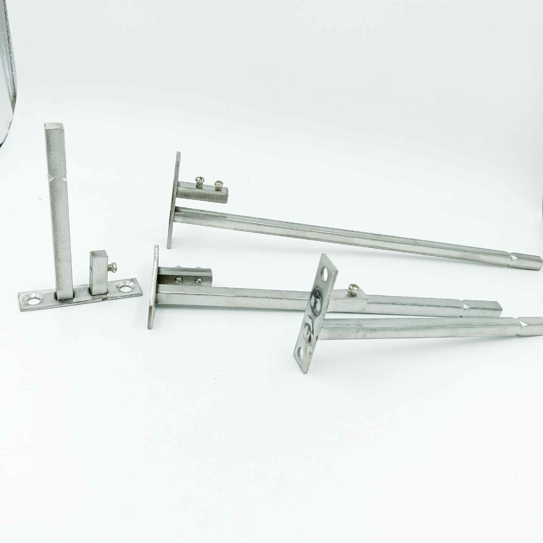 F bracket with 8mm rod thickness for 6mm glass thickness 4",6",8"(1137)