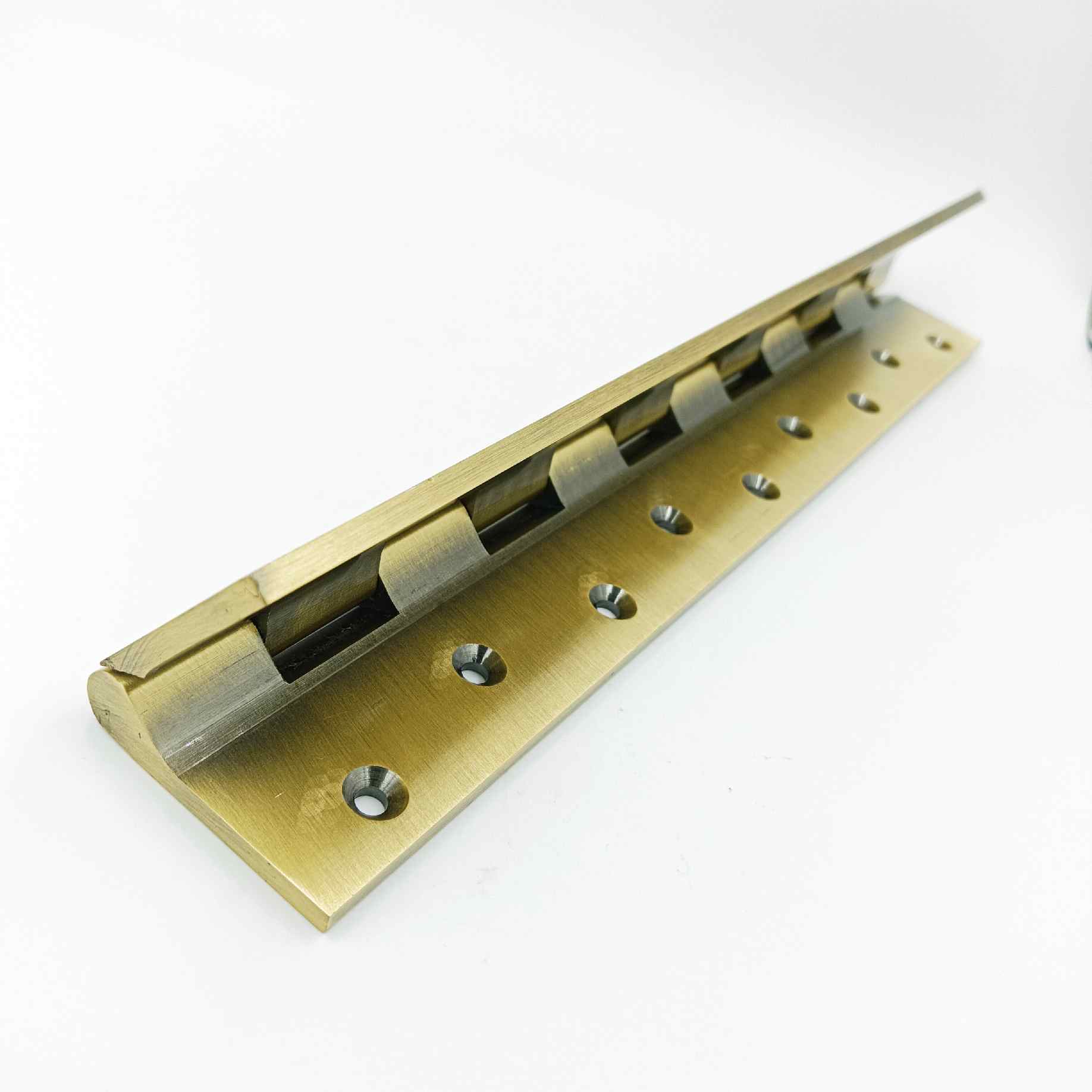 12inch Brass antique slow movement hinges 12"*1.5"*5mm extra heavy Railway hinges(1158)