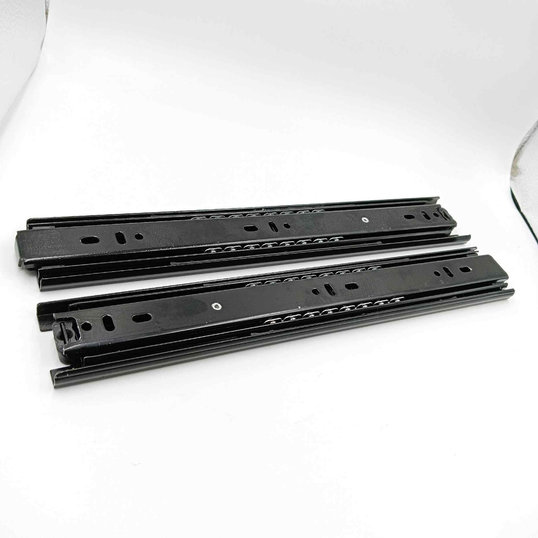 Drawer channel heavy 45kg capacity teliscopic channel black ball bearing 8",10"12",14",16",18",20",22",24",30",36" (1193)