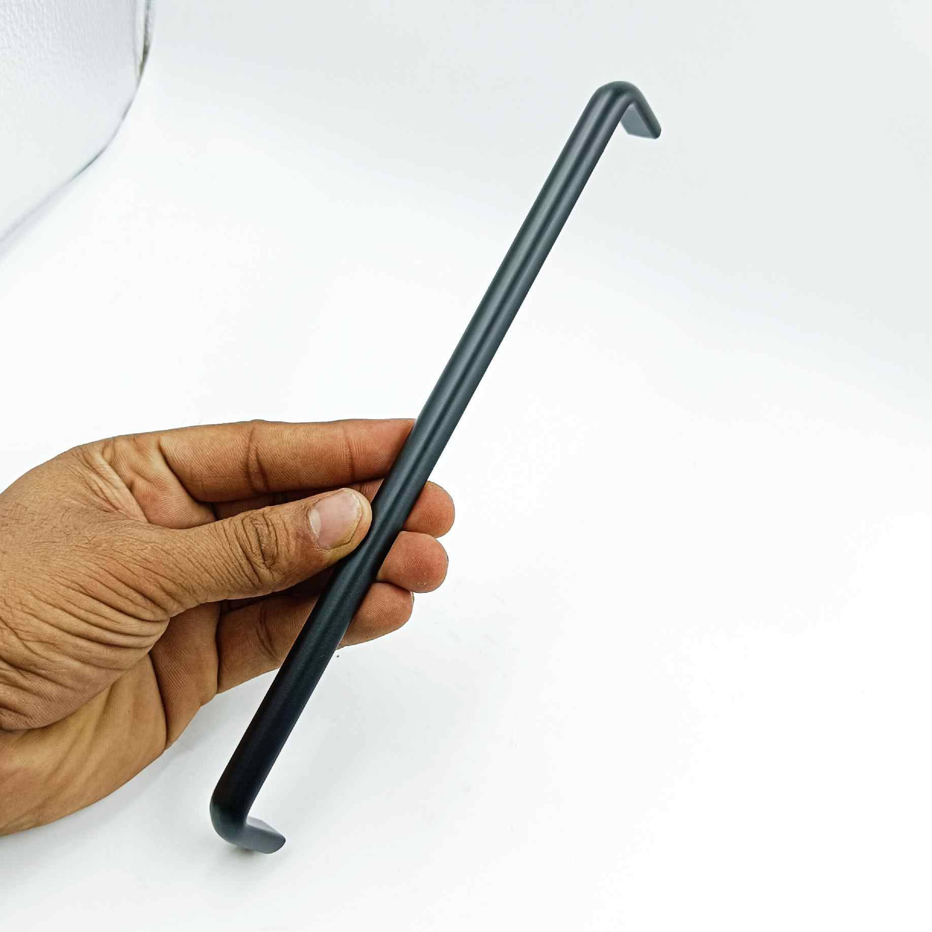 Drawer wardrobe handle 531 Black matt finish 4",6",8",10" (stainless steel) (1235)