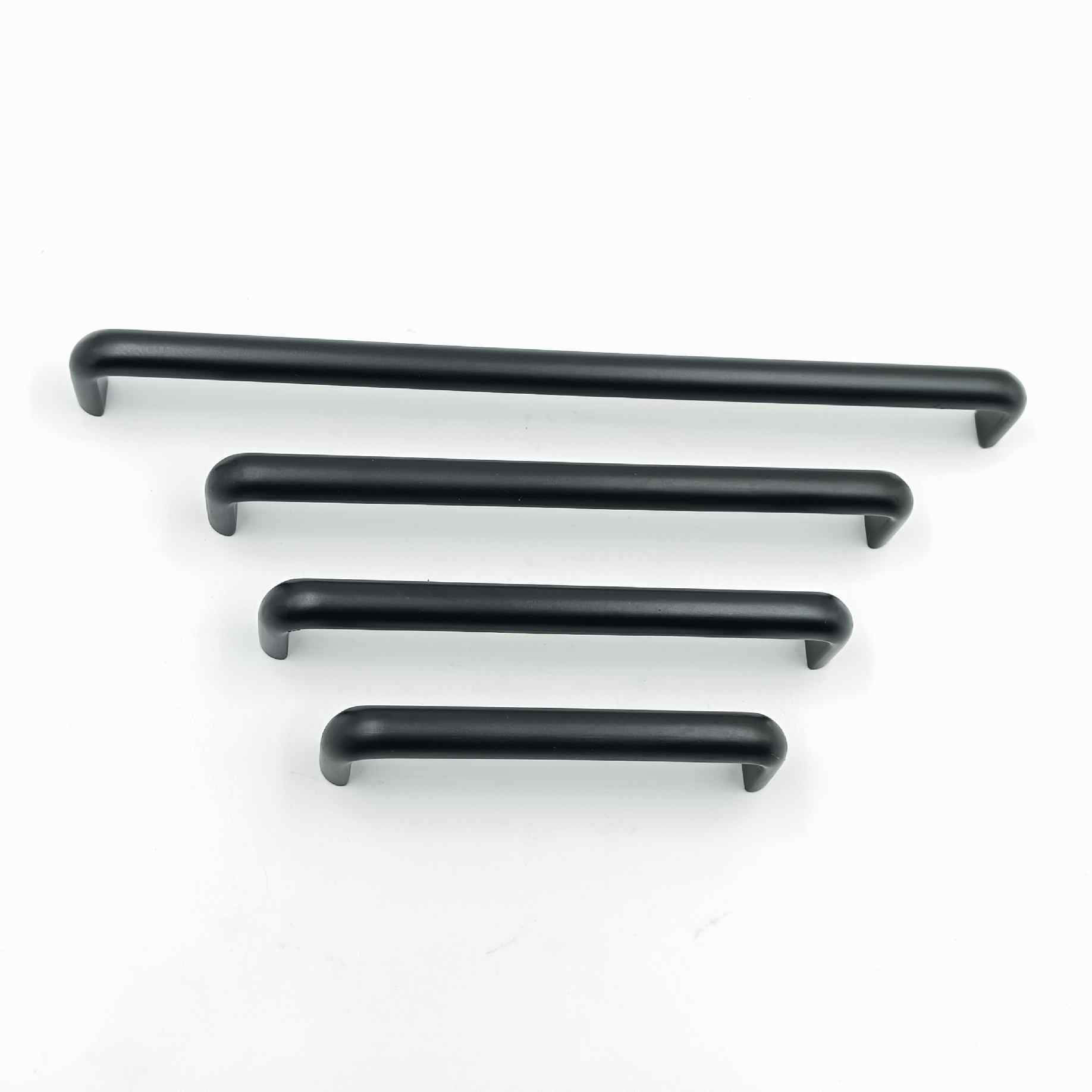 Drawer wardrobe handle 531 Black matt finish 4",6",8",10" (stainless steel) (1235)