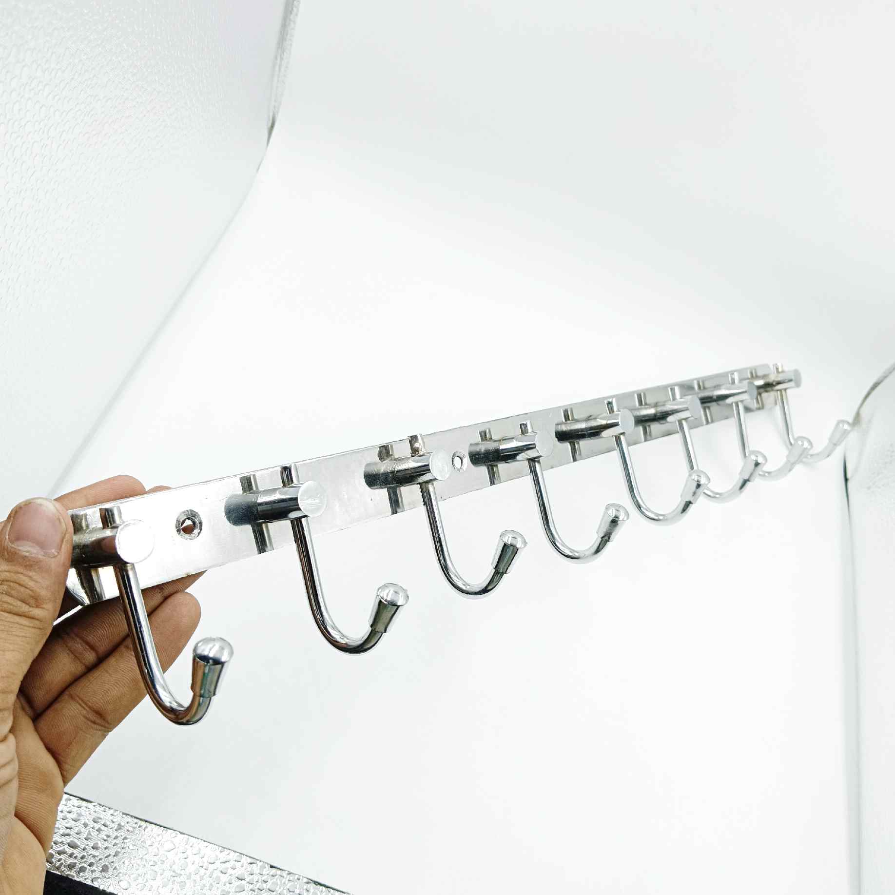 Stainless Steel cloth hanger 4hook,6hook,8hook fancy J type (1260)