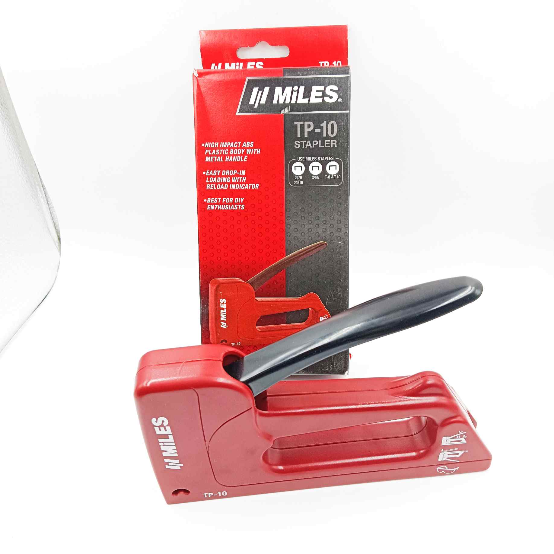 Sofa stapler gun Miles TP-10 Kangaro plastic body with metal handle (1252)