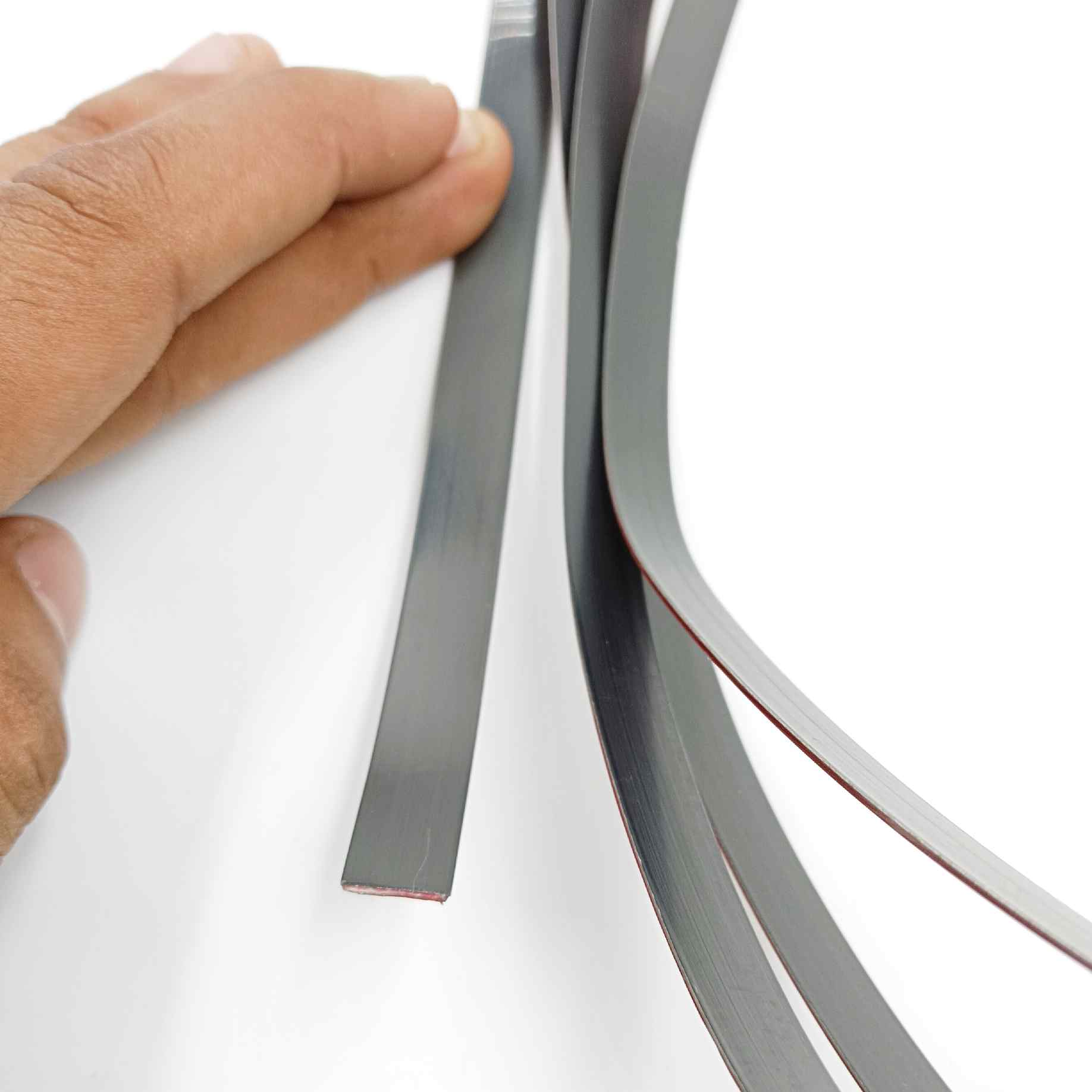 Self adhevise PVD black glossy flat strips 8mm,12mm,20mm,25mm,30mm,40mm,50mm width (8feet length) flat patti for decoration furniture highlighters (1278)