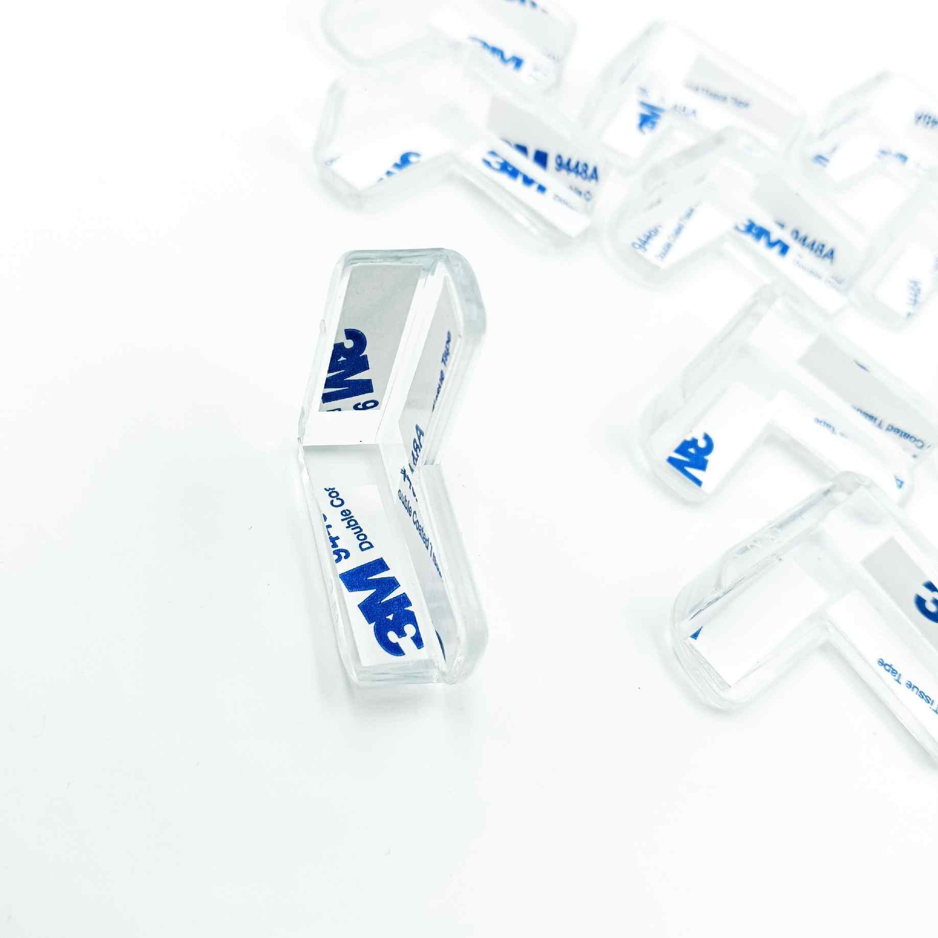 Rubber corner safty bush clear with self adhesive gum table corner protectors,glass corner bush (1281)