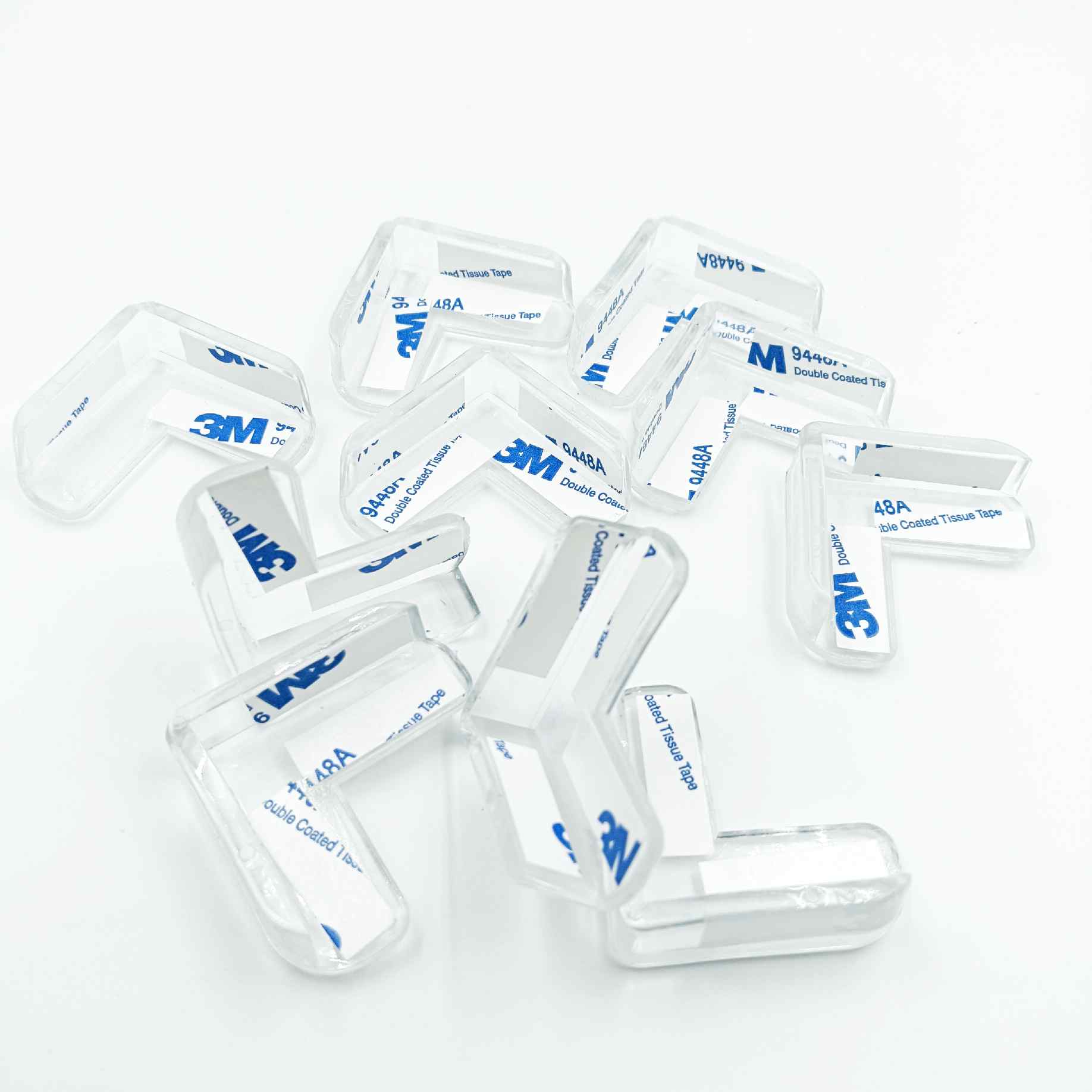 Rubber corner safty bush clear with self adhesive gum table corner protectors,glass corner bush (1281)