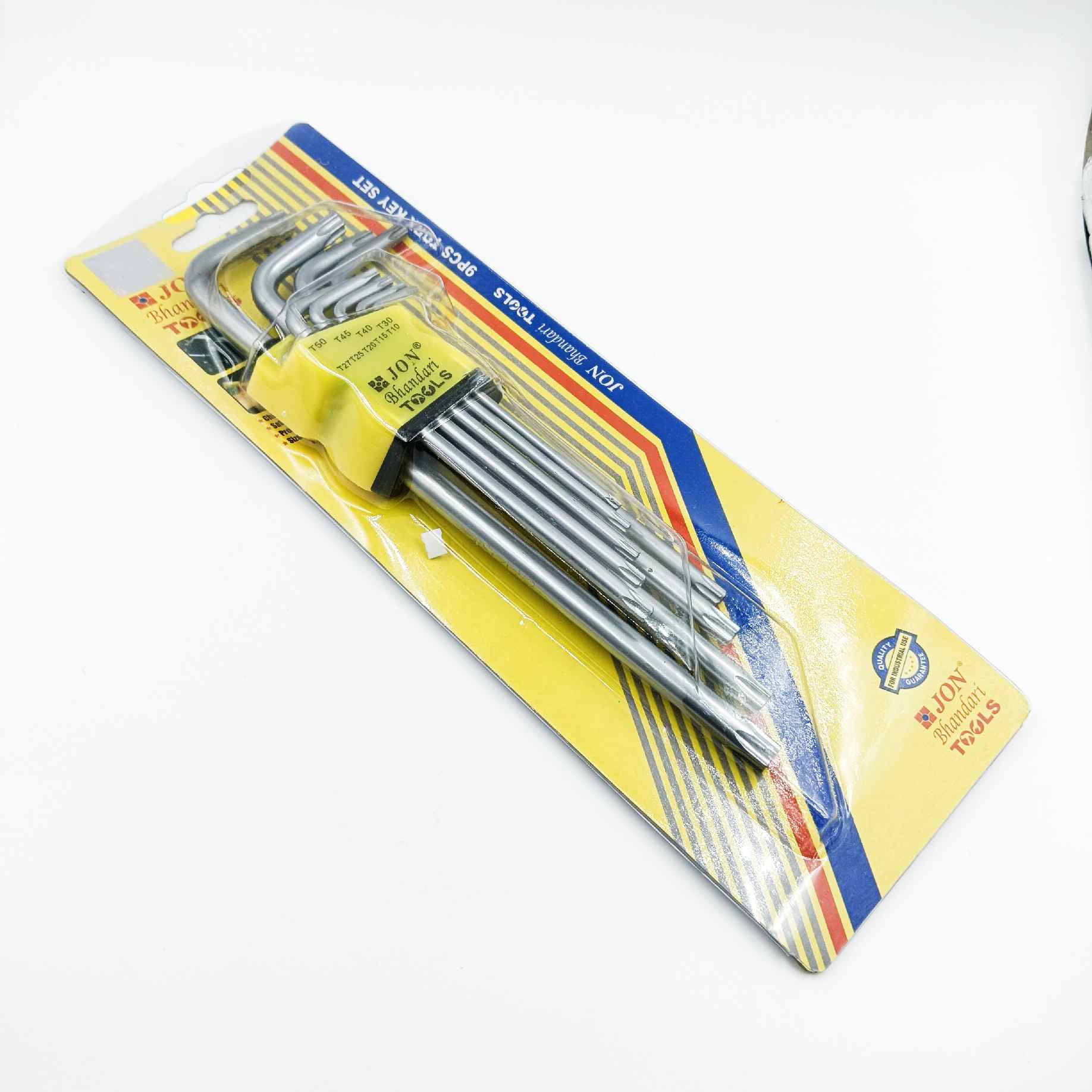 Torx key set 9pcs flower alenkey set star key set T10 to T50 jon bhandary tools (1317)