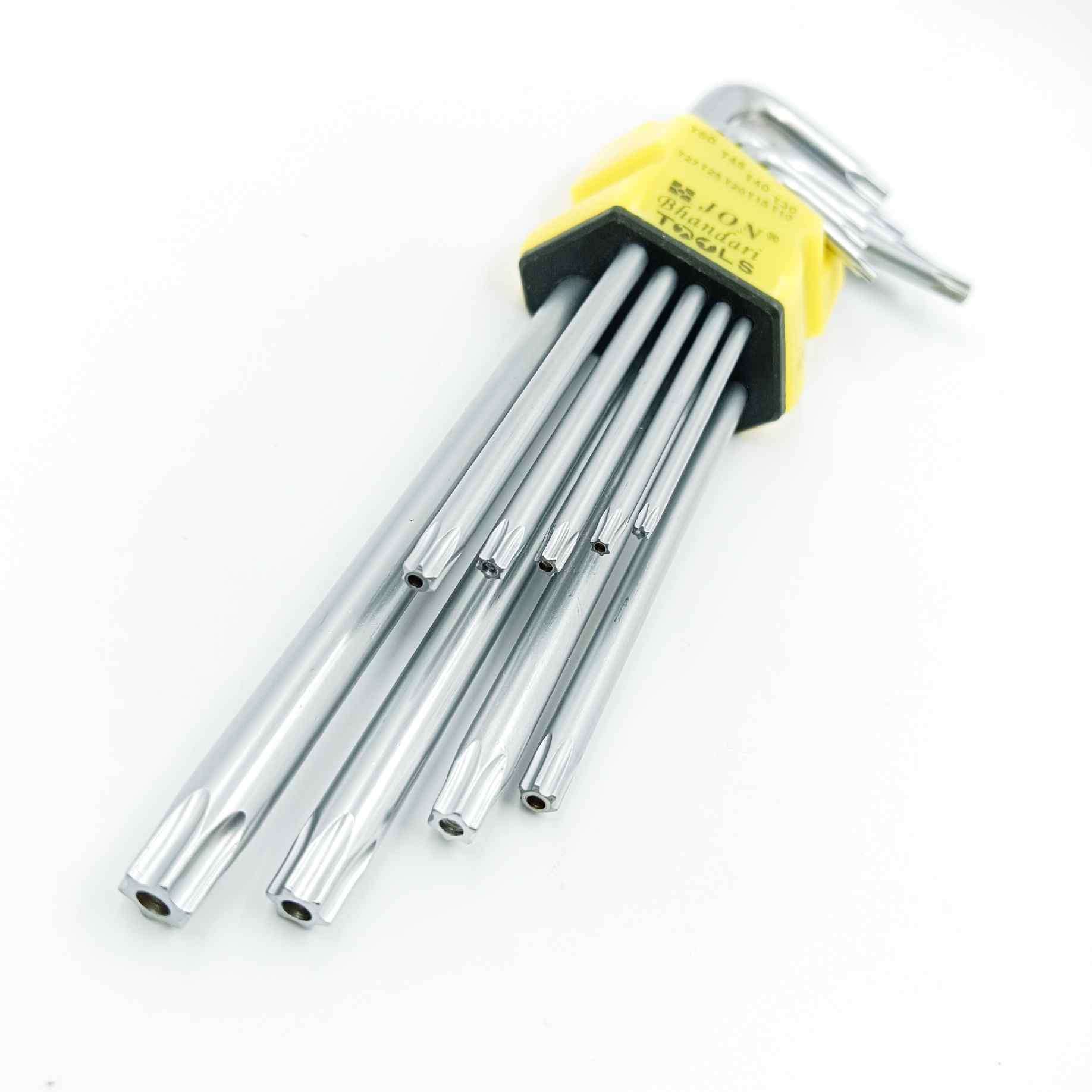 Torx key set 9pcs flower alenkey set star key set T10 to T50 jon bhandary tools (1317)