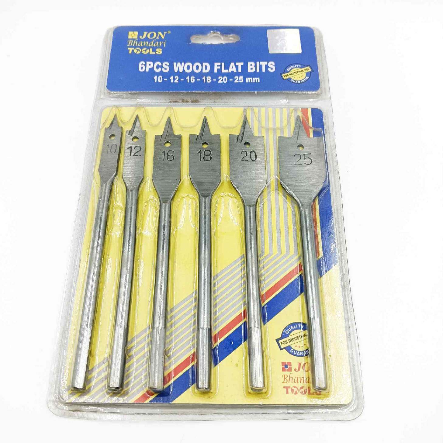 wood bit set trishul bit 6pcs wood flat bits 10mm,12mm,16mm,18mm,20mm,25mm jon bhandary tools (1316)