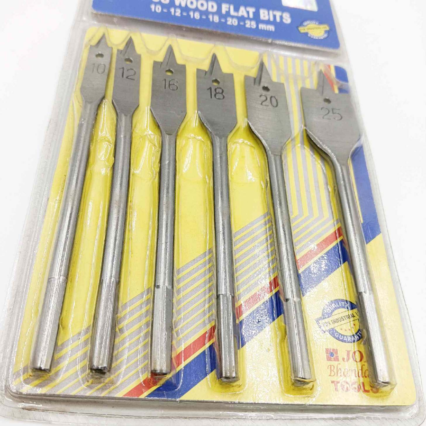 wood bit set trishul bit 6pcs wood flat bits 10mm,12mm,16mm,18mm,20mm,25mm jon bhandary tools (1316)