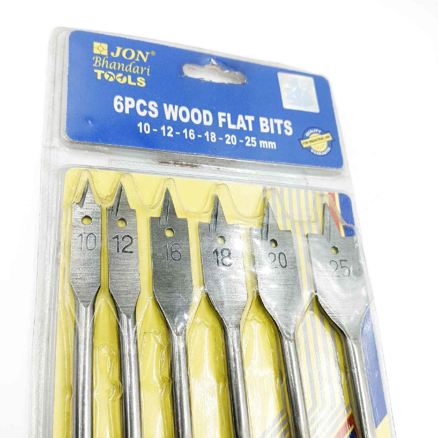wood bit set trishul bit 6pcs wood flat bits 10mm,12mm,16mm,18mm,20mm,25mm jon bhandary tools (1316)