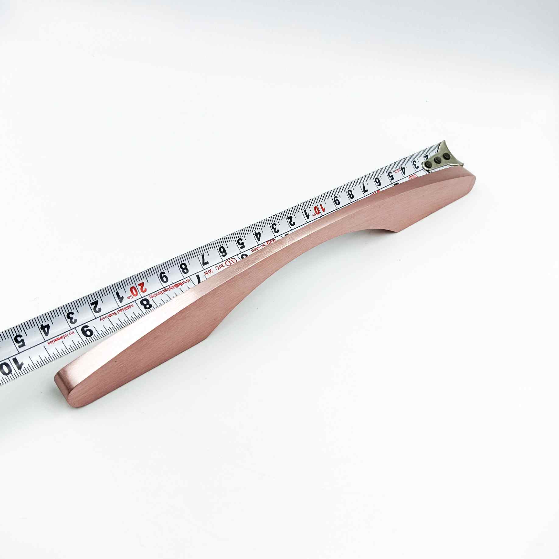 Drawer wardrobe handle V-1002 baby pink light rosegold finish 6.5",9.5",11",14",21" C type (1411)