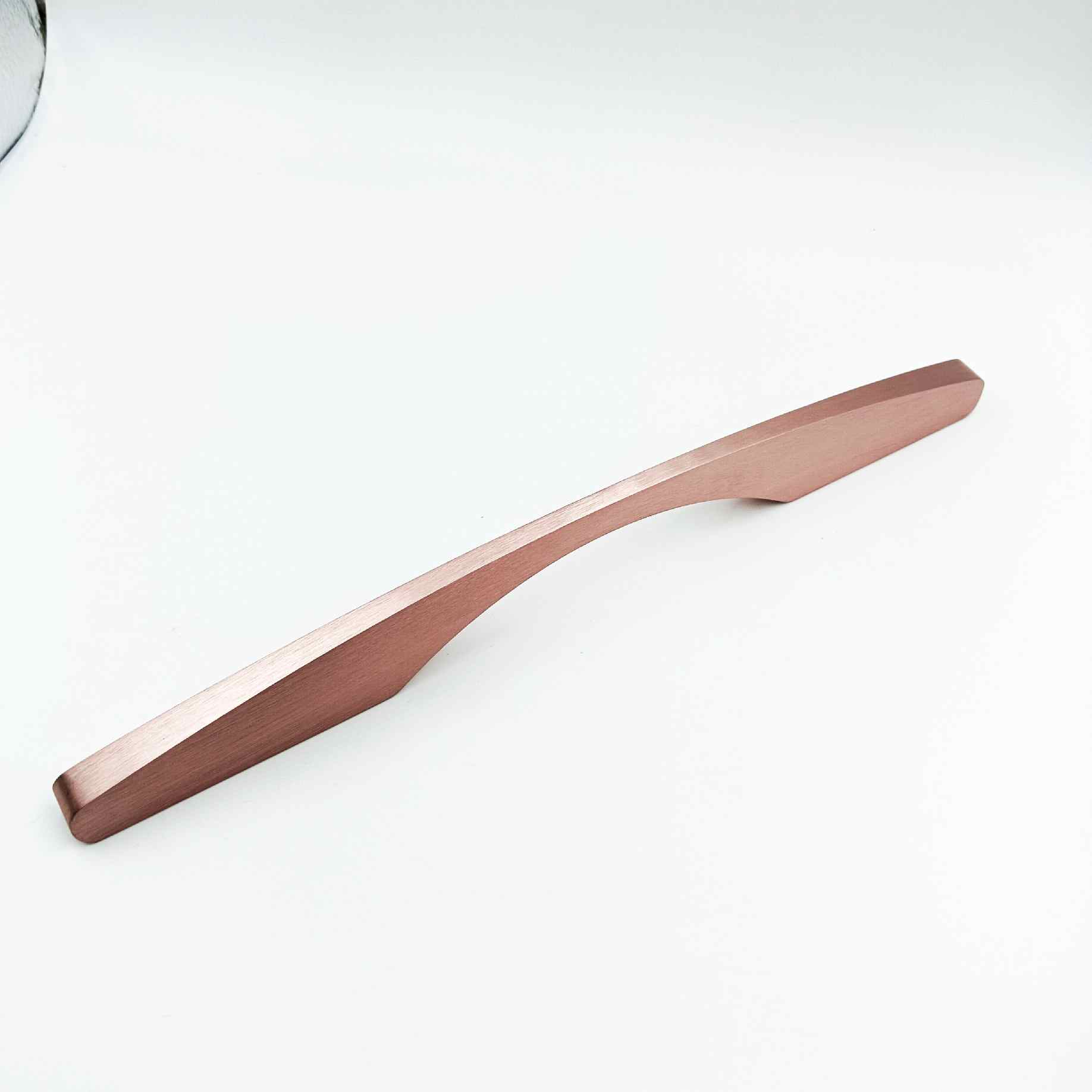 Drawer wardrobe handle V-1002 baby pink light rosegold finish 6.5",9.5",11",14",21" C type (1411)