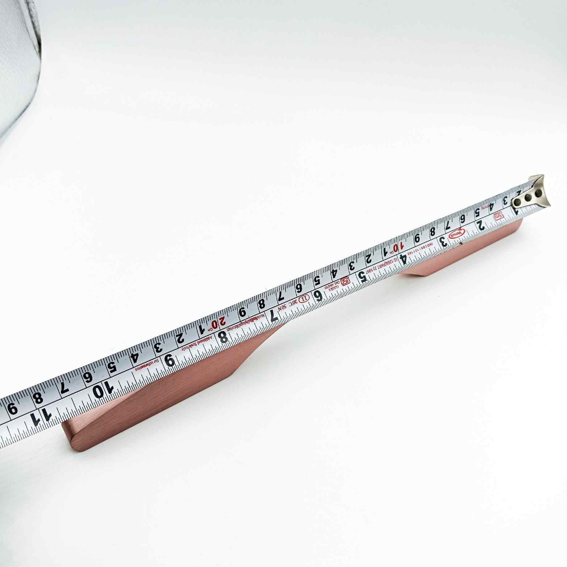 Drawer wardrobe handle V-1002 baby pink light rosegold finish 6.5",9.5",11",14",21" C type (1411)