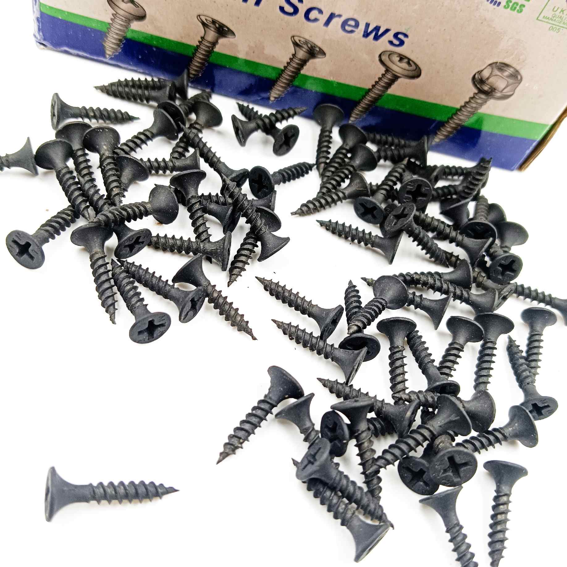 Drywall pop black screw star all size 0.75",1",1.25",1.5",2",2.5",3"(pack of 500pcs) (1421)