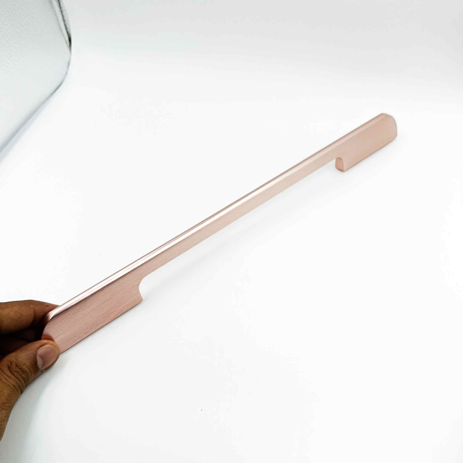 Drawer wardrobe handle V-1001 baby pink light rosegold finish 5.5",8.5",11",12.5",19" (1419)