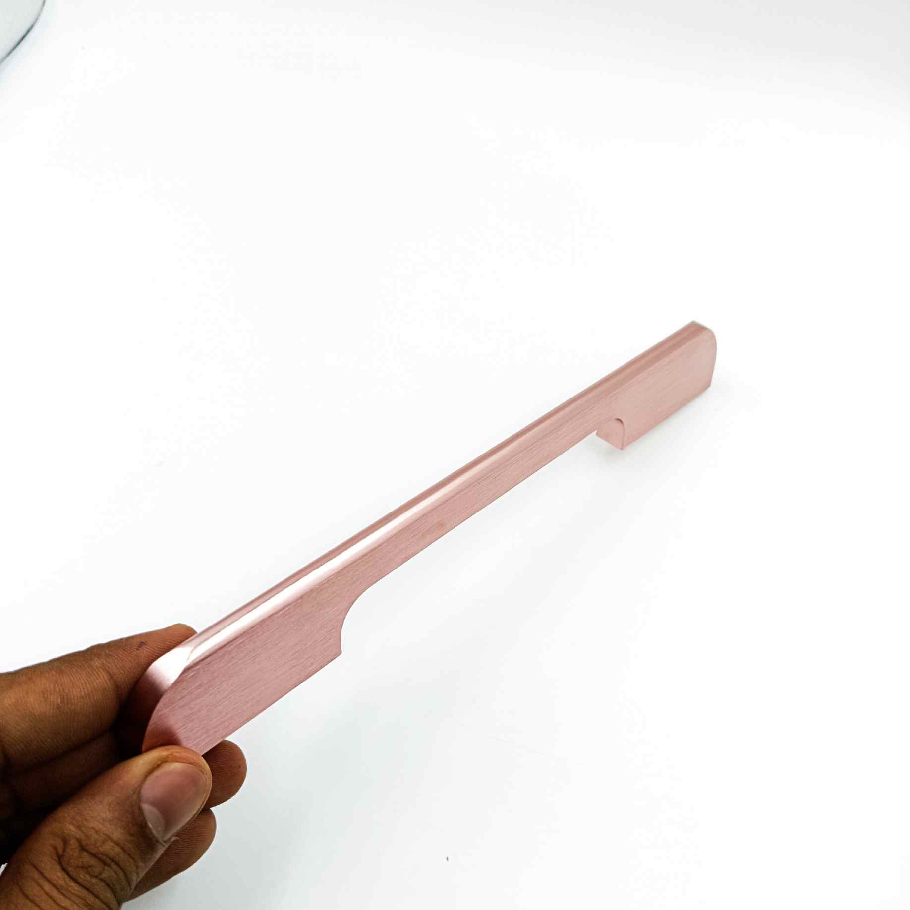 Drawer wardrobe handle V-1001 baby pink light rosegold finish 5.5",8.5",11",12.5",19" (1419)