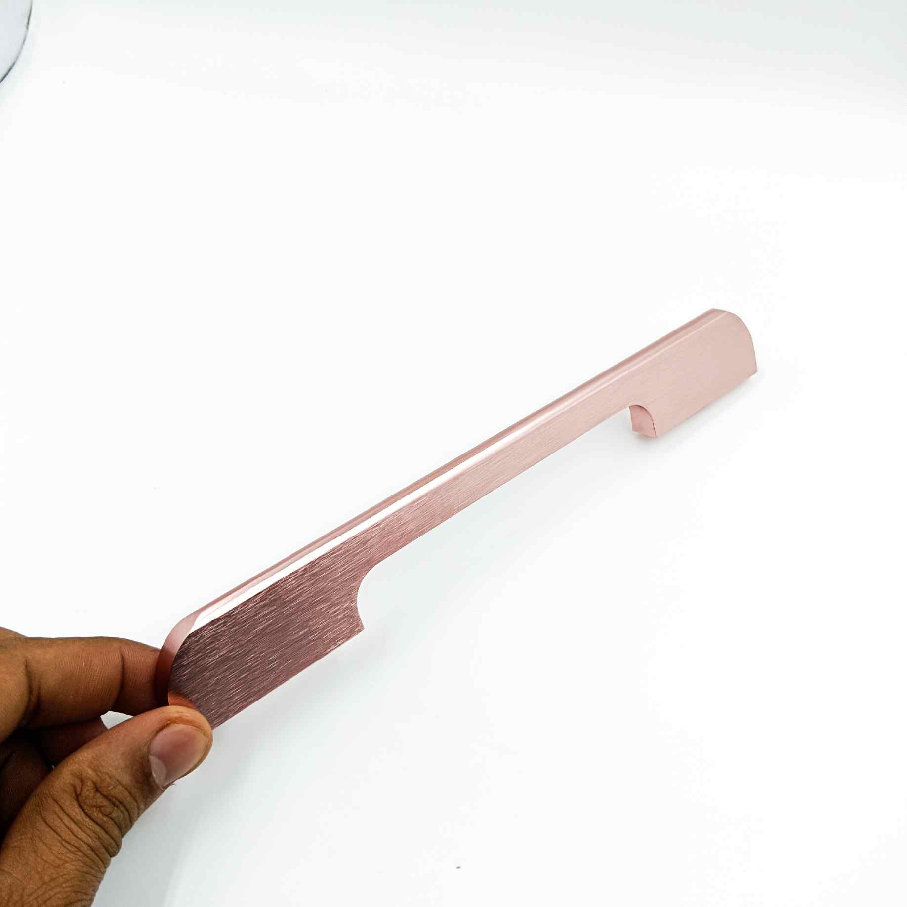 Drawer wardrobe handle V-1001 baby pink light rosegold finish 5.5",8.5",11",12.5",19" (1419)