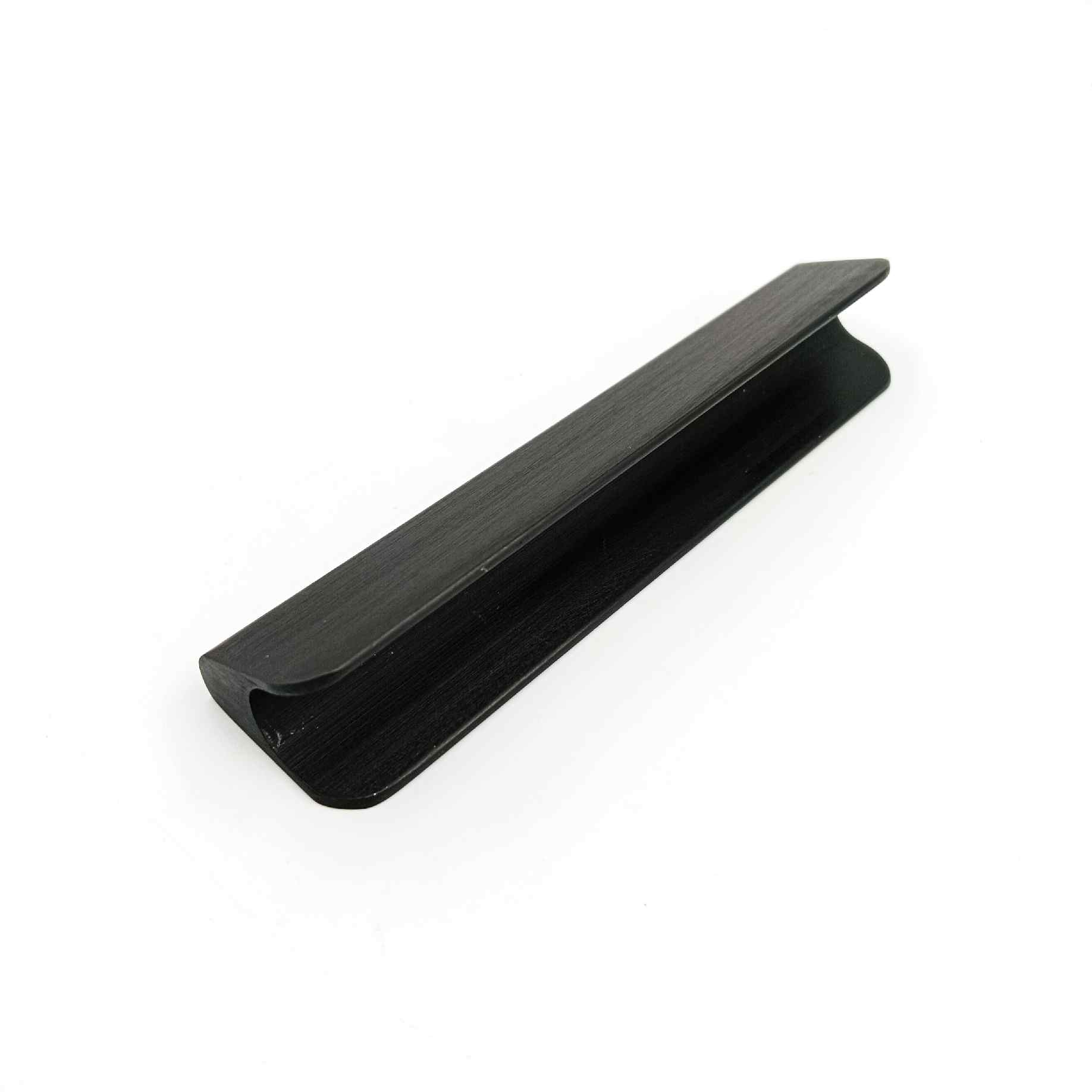 Drawer wardrobe handle 1014 Black matt finish 4",8",10",12" V type (1418)