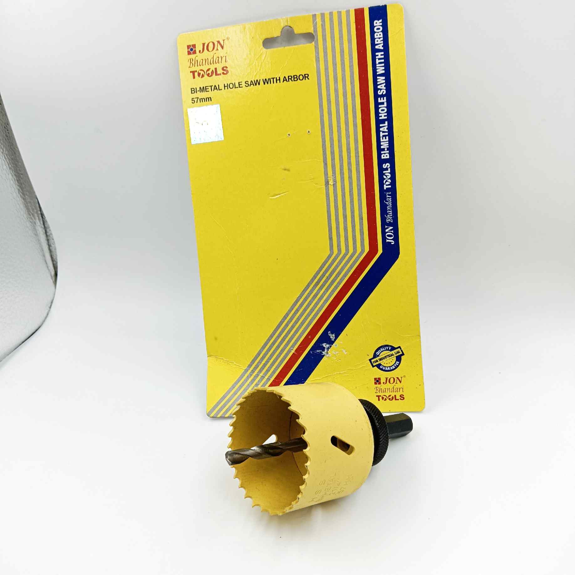 Bi metal holesaw bit with arbor for metal yellow all size 16mm to 75mm (1442)