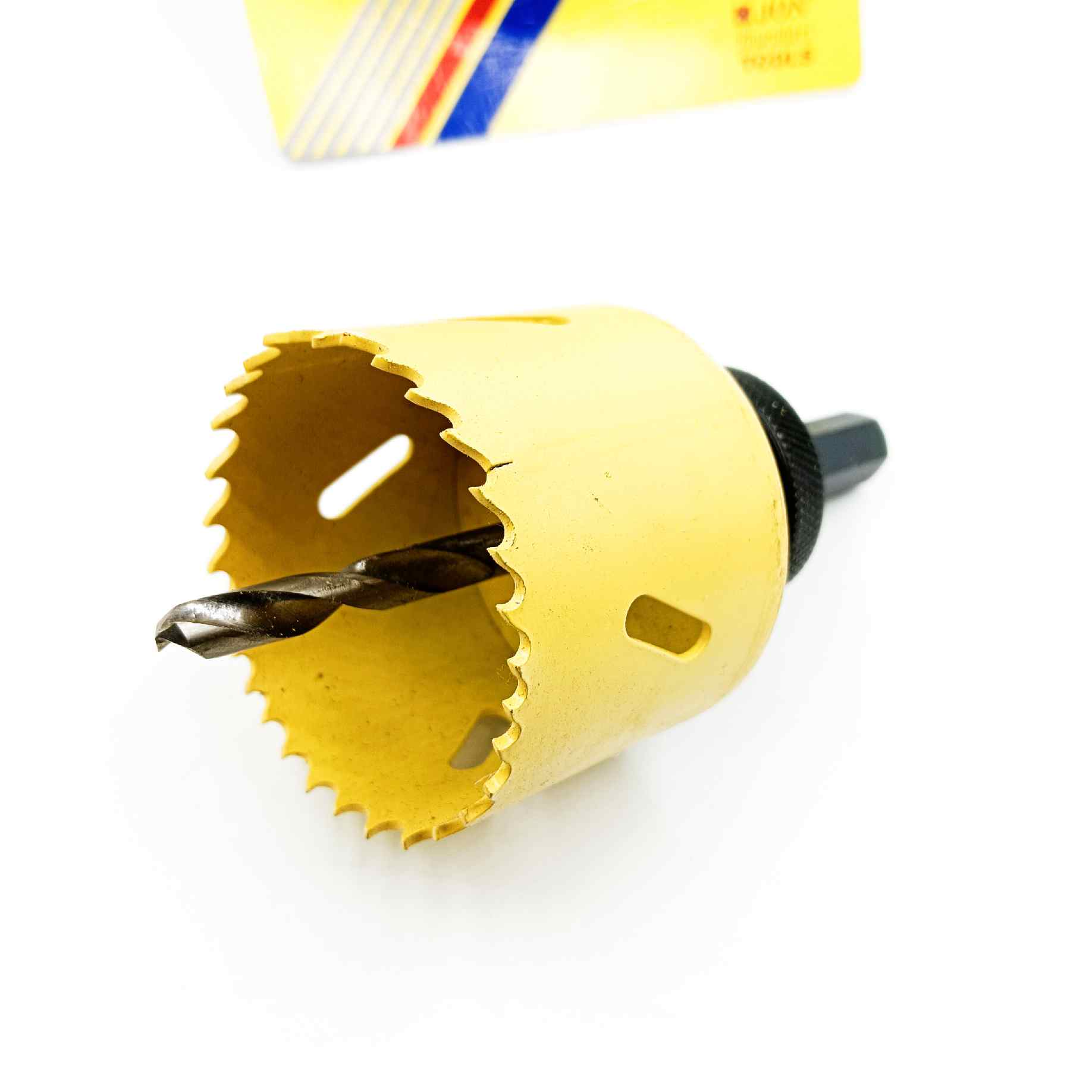 Bi metal holesaw bit with arbor for metal yellow all size 16mm to 75mm (1442)