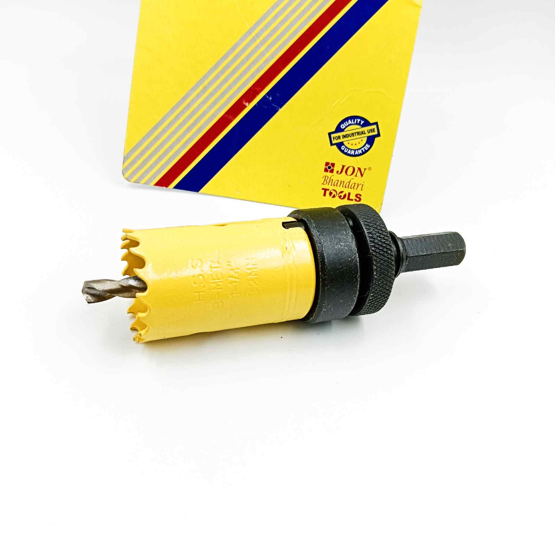 Bi metal holesaw bit with arbor for metal yellow all size 16mm to 75mm (1442)