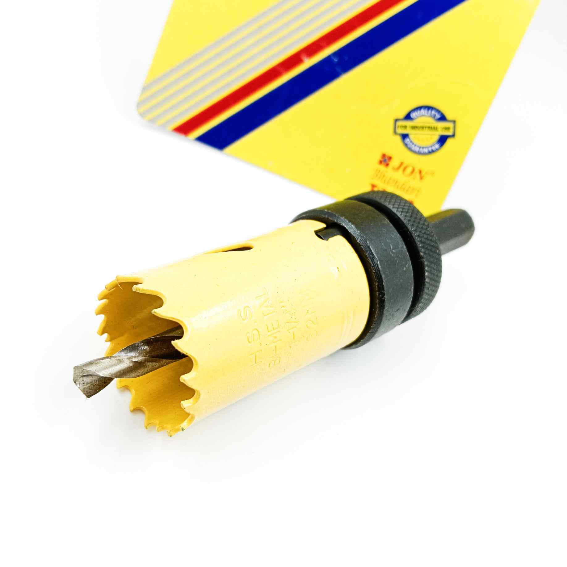 Bi metal holesaw bit with arbor for metal yellow all size 16mm to 75mm (1442)