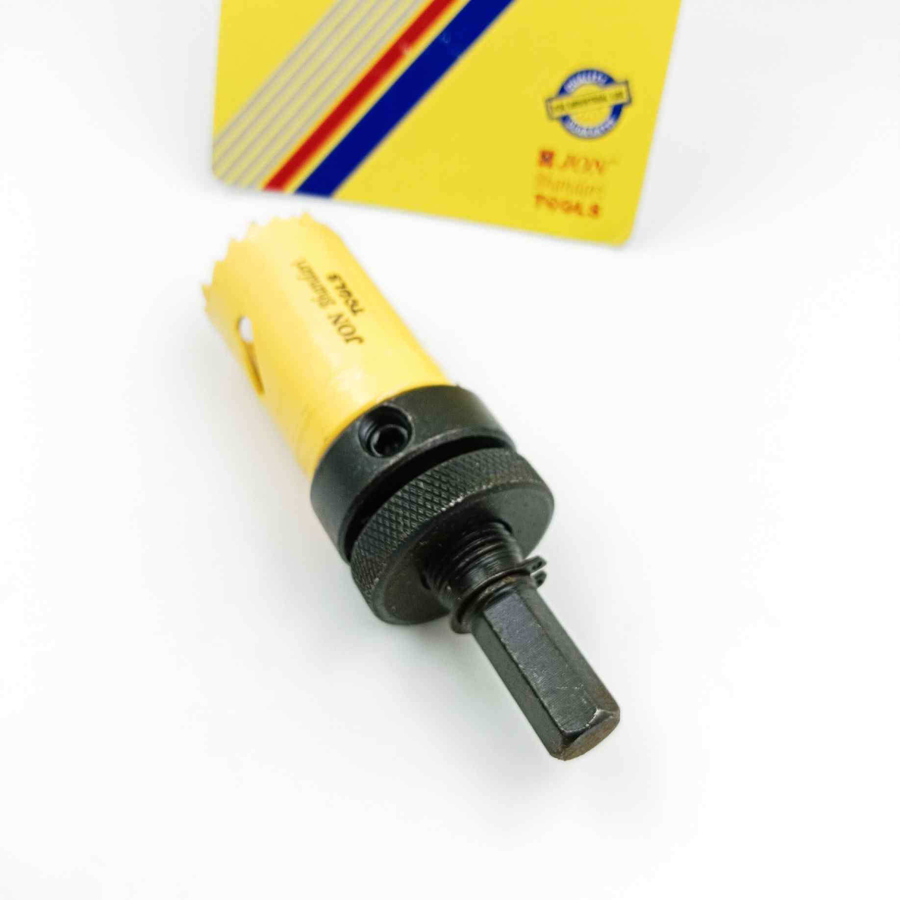 Bi metal holesaw bit with arbor for metal yellow all size 16mm to 75mm (1442)