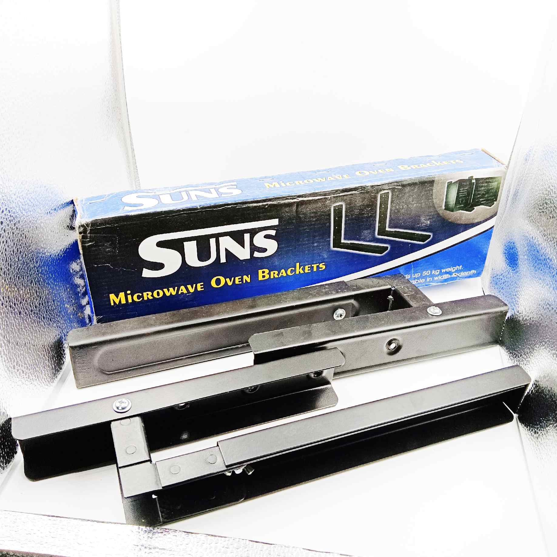 Heavy Duty Oven and Microwave Wall Mount Stand brackets,Universal Wall Bracket/Shelf/Holder/OTG Wall Stand for Kitchen with Foldable &amp; Length Adjustable Mechanism 20" total length (1480)