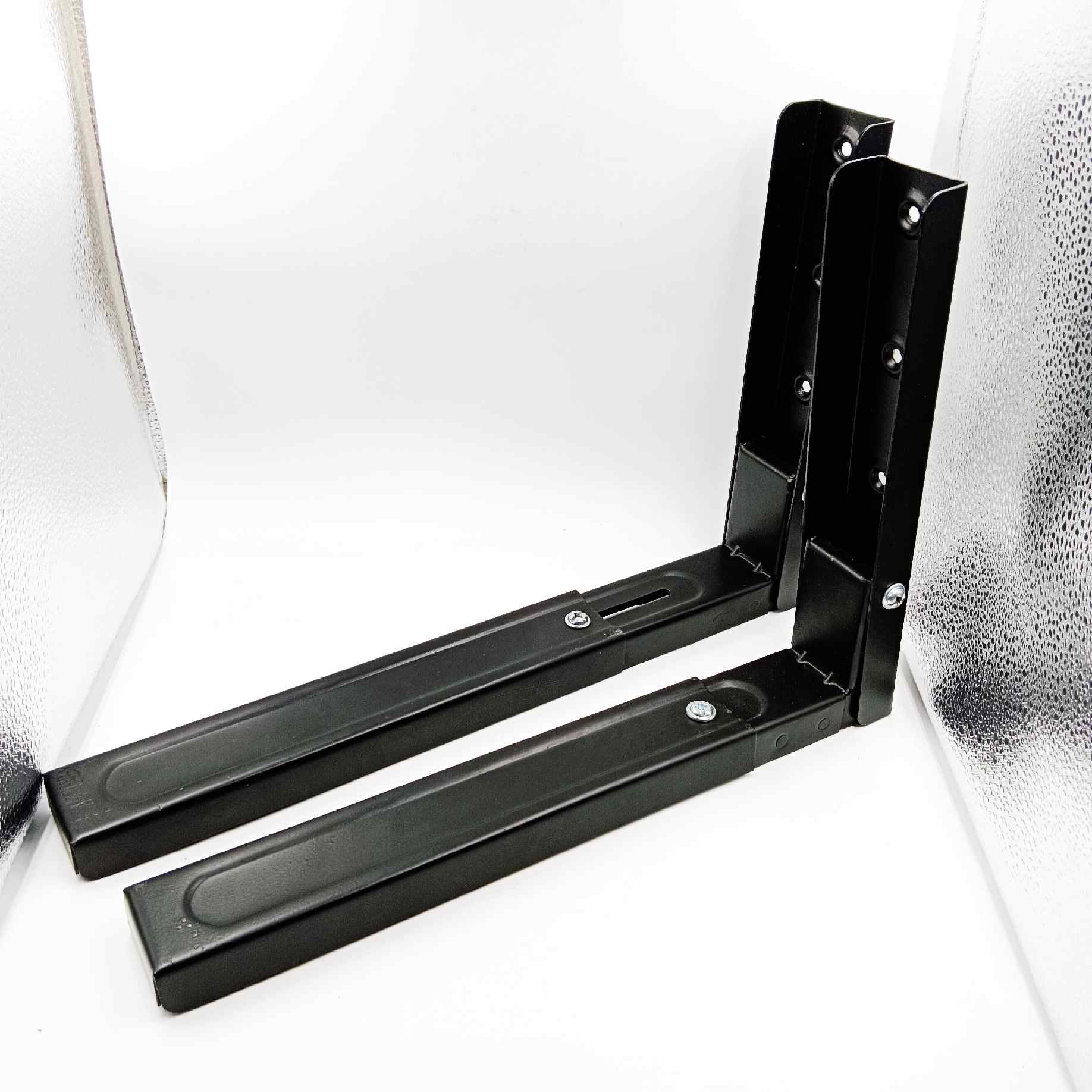 Heavy Duty Oven and Microwave Wall Mount Stand brackets,Universal Wall Bracket/Shelf/Holder/OTG Wall Stand for Kitchen with Foldable &amp; Length Adjustable Mechanism 20" total length (1480)