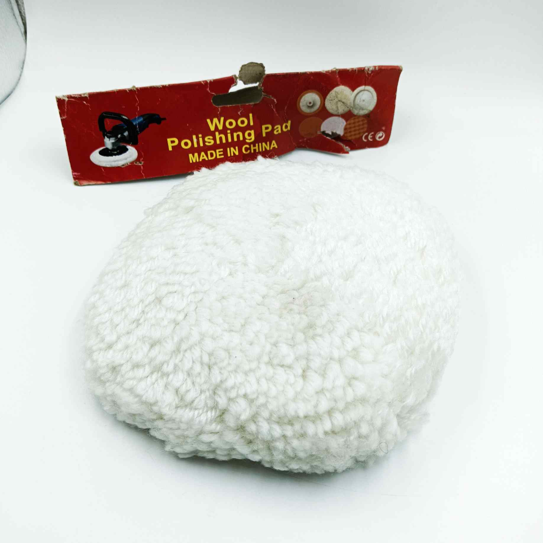 Wool Polishing Pad Wool Buffing Pad for 5inch pad grindring machine Car Polishing, Buffing 5" (1462)
