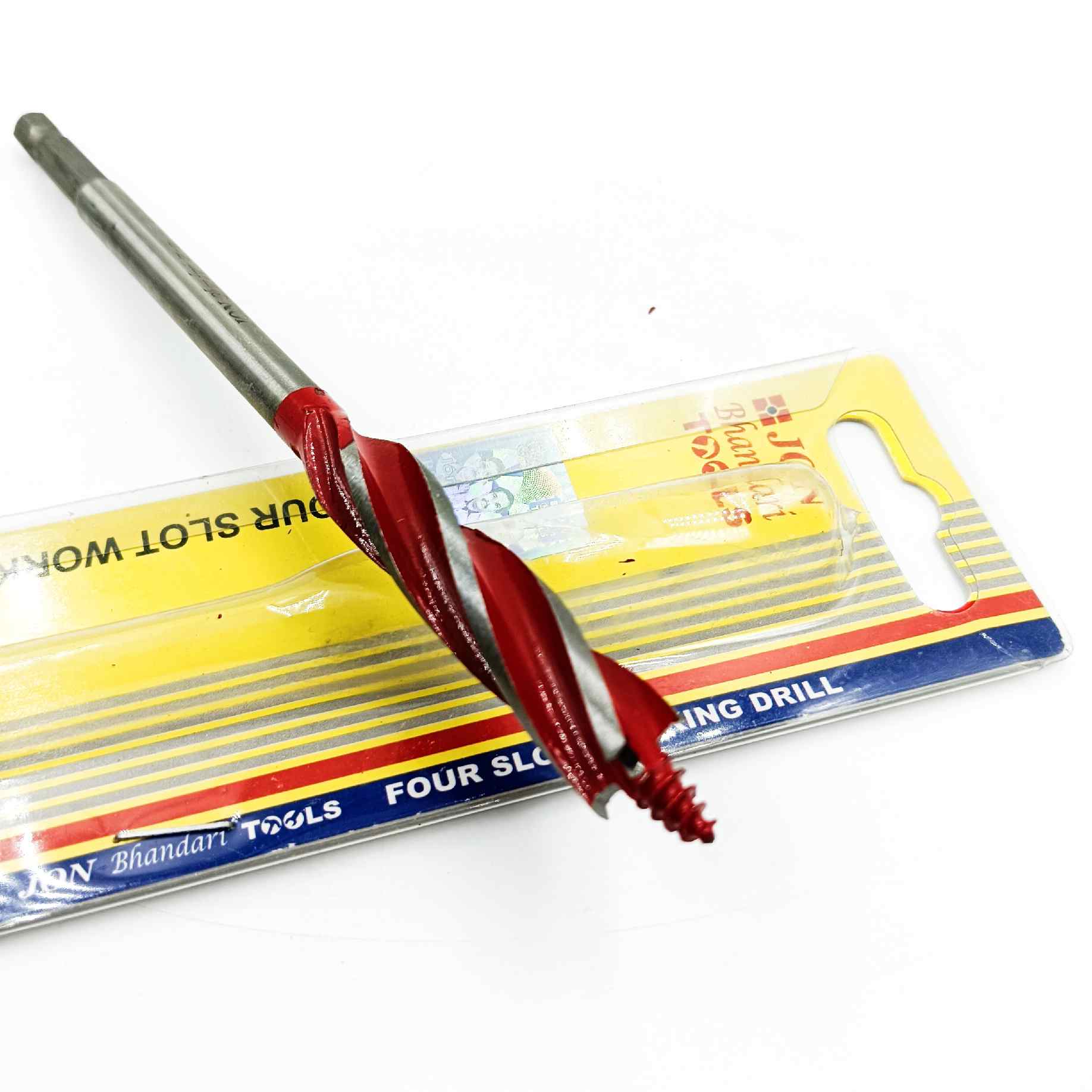 Four slot working drill bit jon bhandary 7inch long 10mm,12mm,14mm,16mm,18mm,20mm,25mm High Carbon Steel Wood Boring Cutter,Used for Wood Door Lock and Other Drilling Operations (1461)
