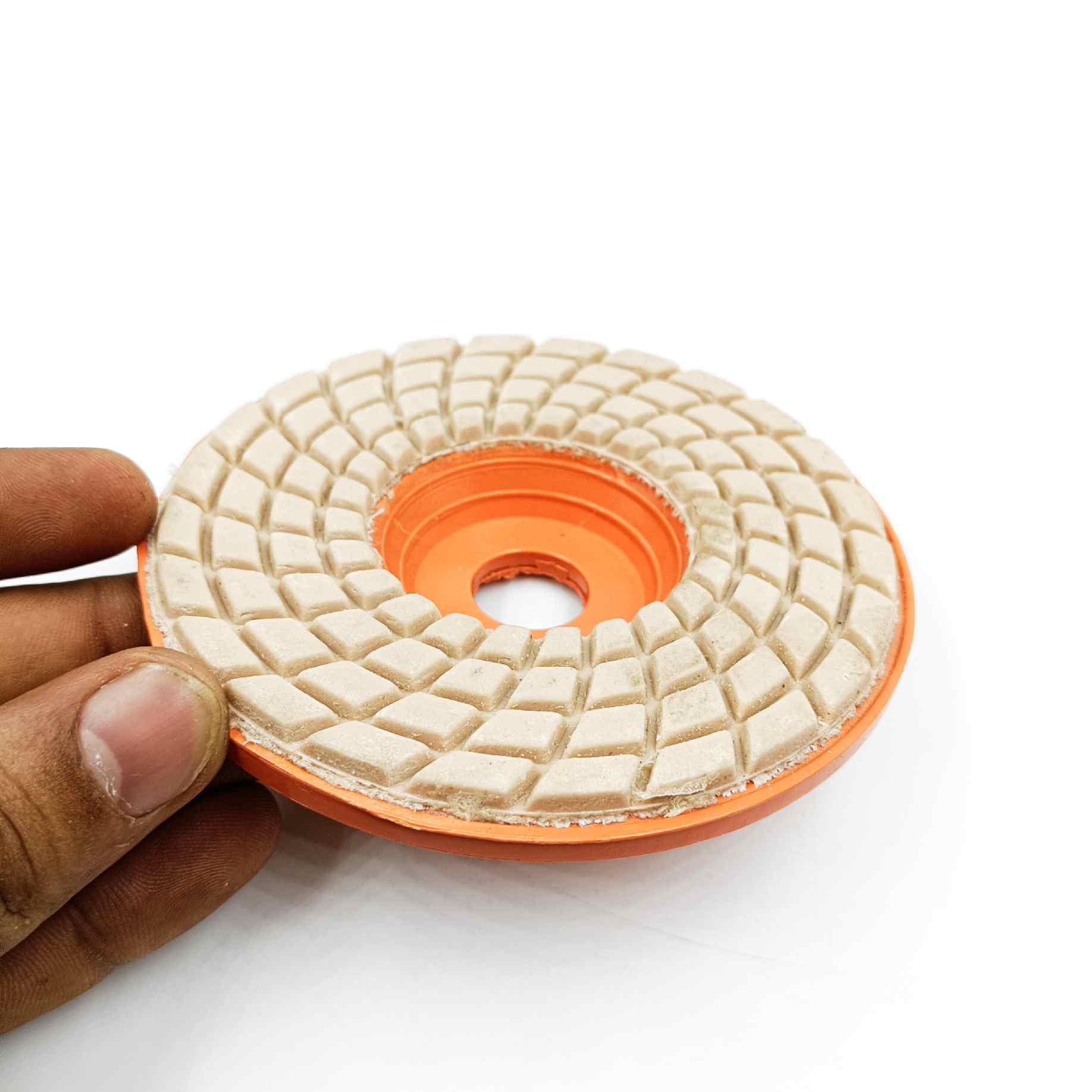 Granite wet polishing pad fiber 100mm jon bhandary 0,1,2,3,4,5,6 all grit available (1455)