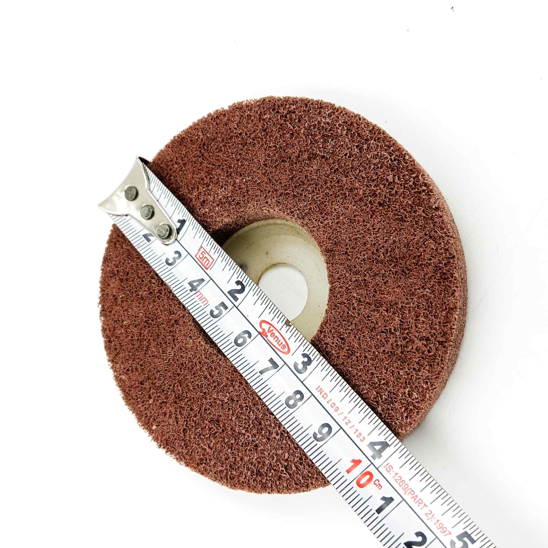 Steel polishing pad red 4inch buffing disc abrasive paint &amp; rust remover sanding wheel accessories for angle grinder 115mmX13mm (1488)