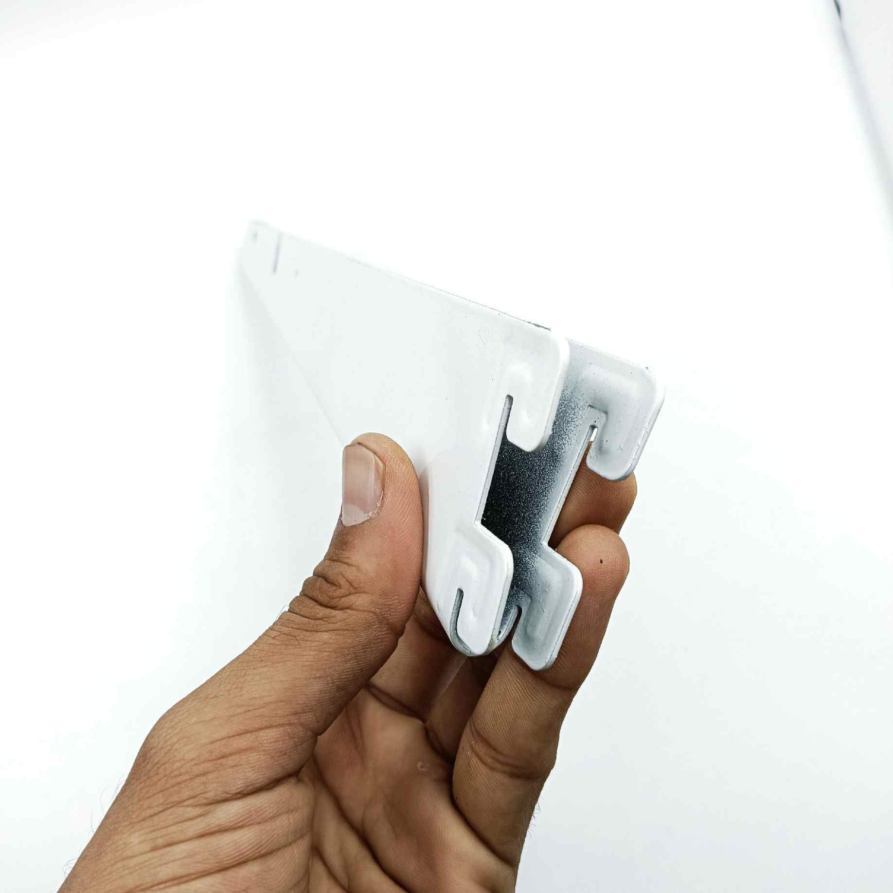 Double Slotted self bracket ivory heavy metal for making self 6",9",11",13",15",17",20" (1465)