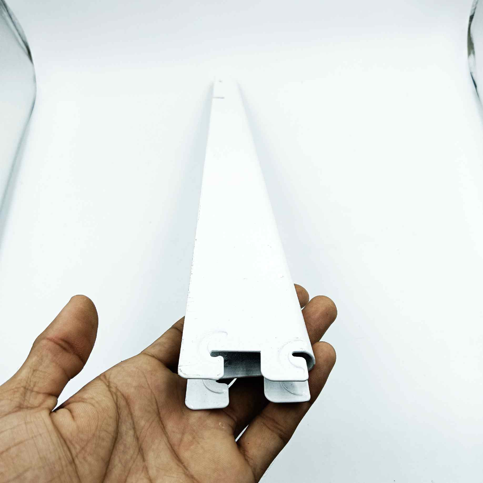 Double Slotted self bracket ivory heavy metal for making self 6",9",11",13",15",17",20" (1465)