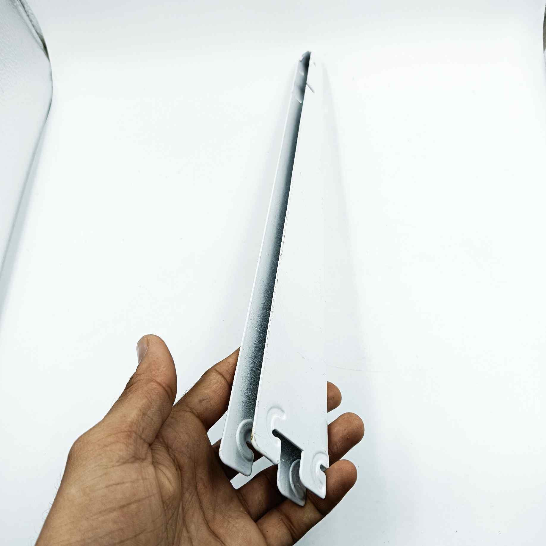 Double Slotted self bracket ivory heavy metal for making self 6",9",11",13",15",17",20" (1465)